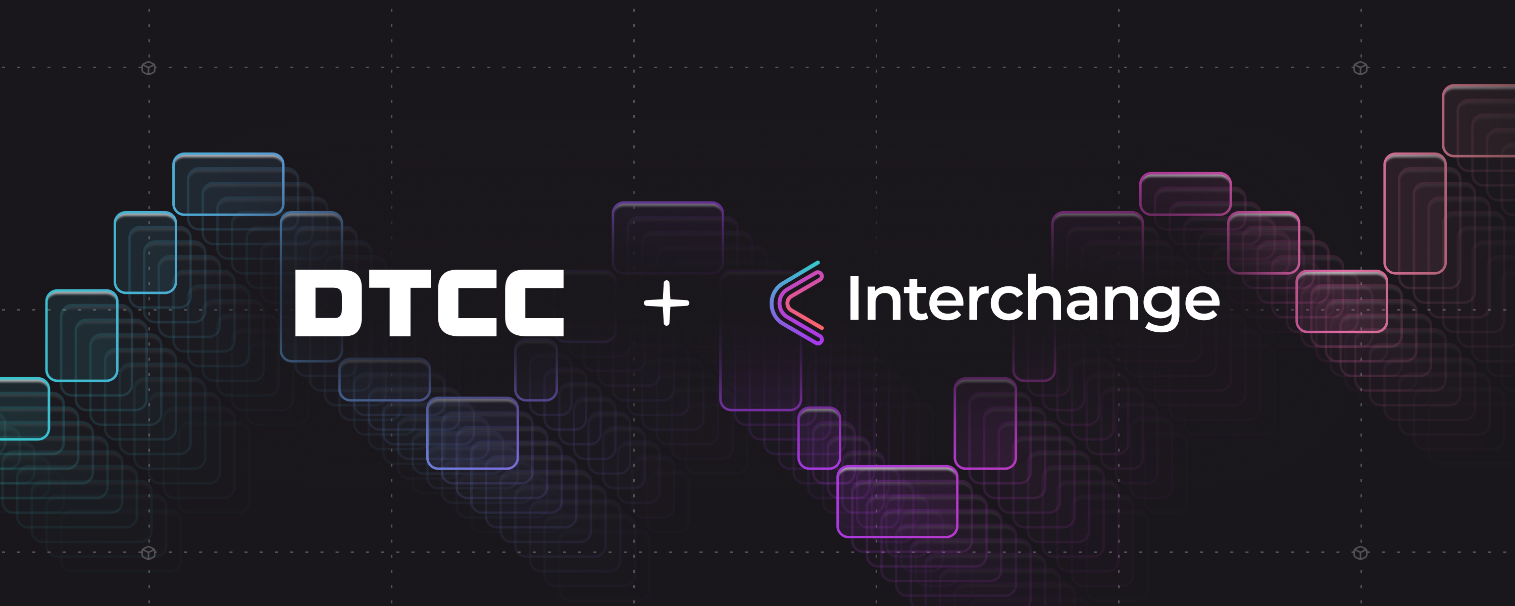 Graphic representing Interchange's partnership with DTCC for tokenization services